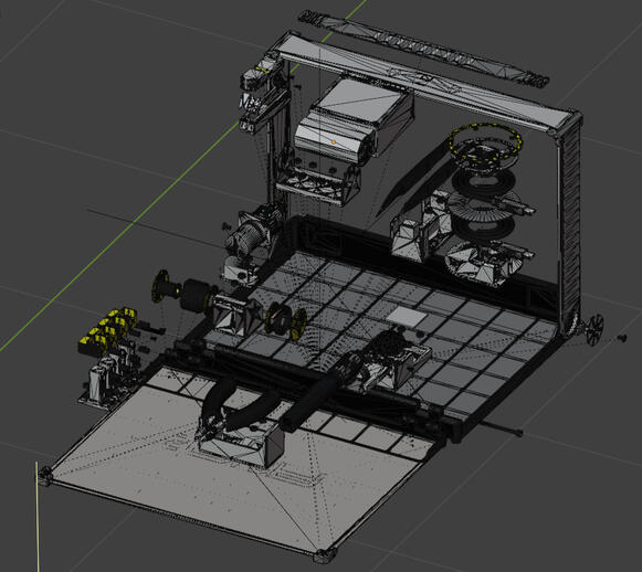 Exploded wireframe