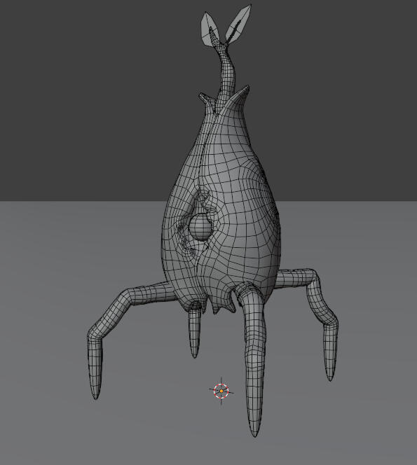 Entling 3D model in wireframe