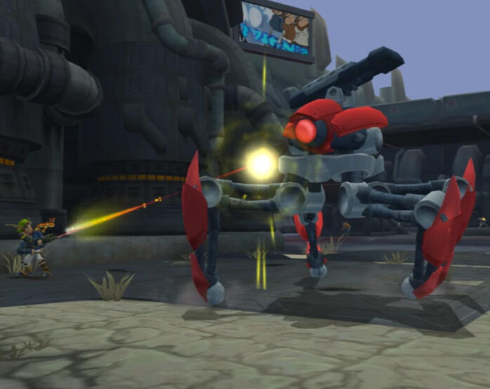 The Blastbot as it appears in Jak 2