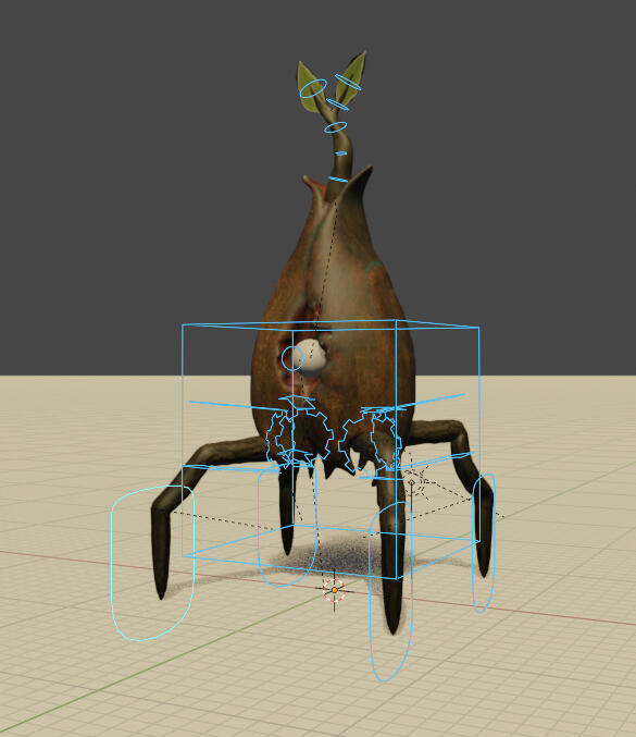Rig controls in rendered mode